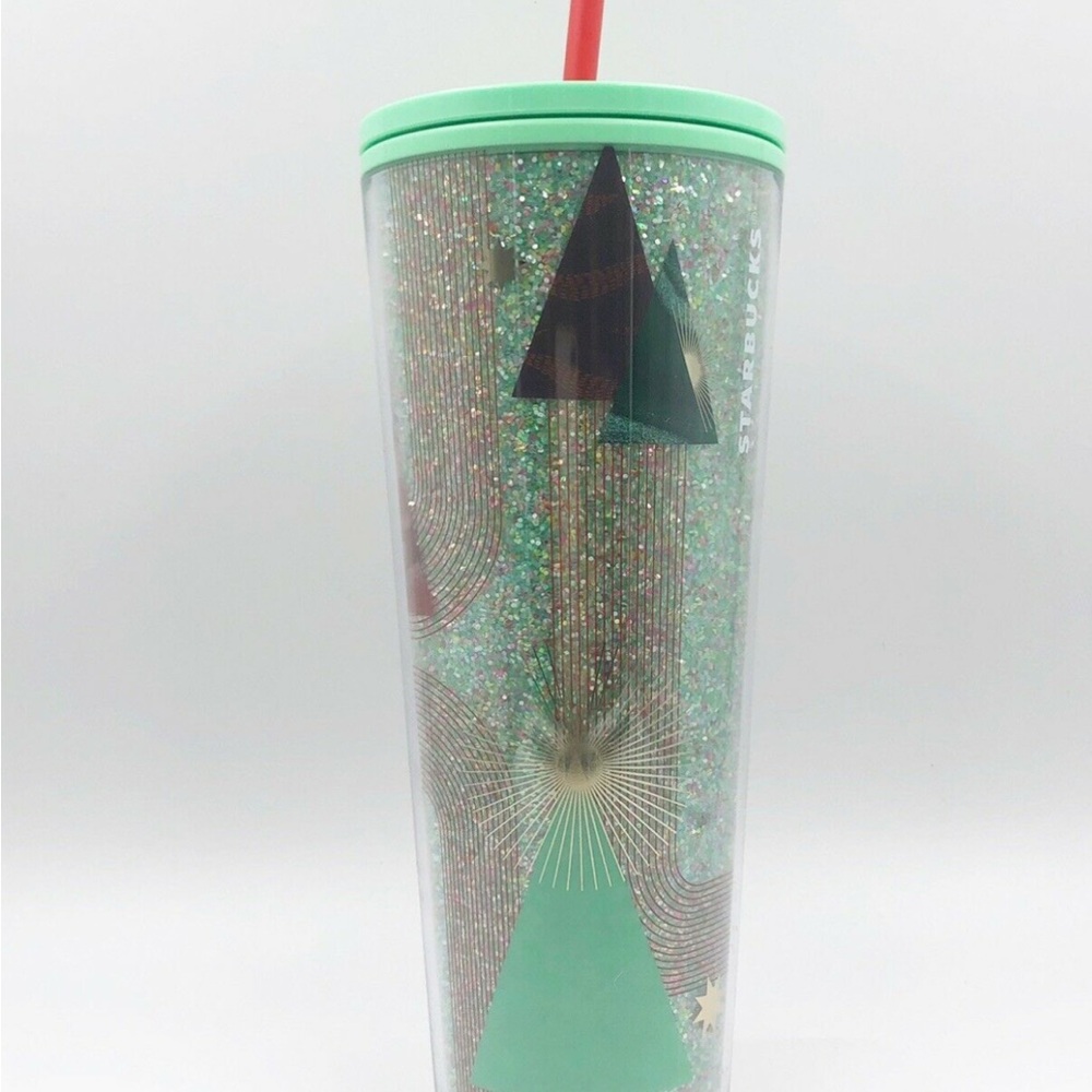 Starbucks 2020 Holiday Glitter Christmas Tree, 24oz tumbler